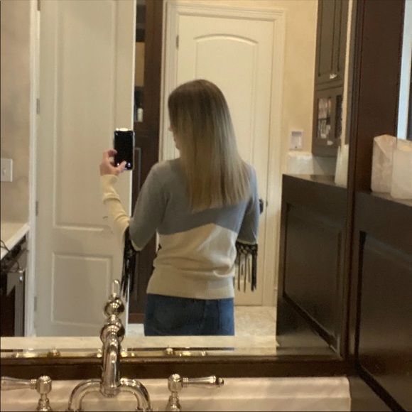 Neiman Marcus Tassle Sweater S EUC - Picture 4 of 8